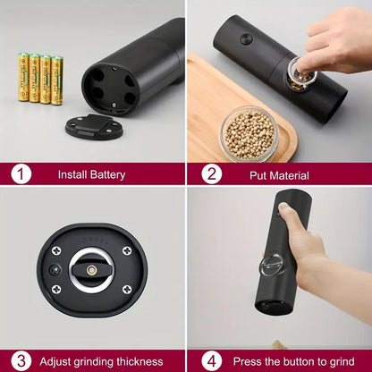 🧂 LumaHaus™ Electric Salt & Pepper Grinder