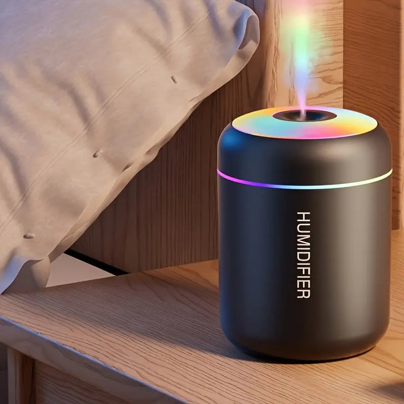LumaHaus™ Mini USB Humidifier & Colorful Night Light Diffuser (180ml)