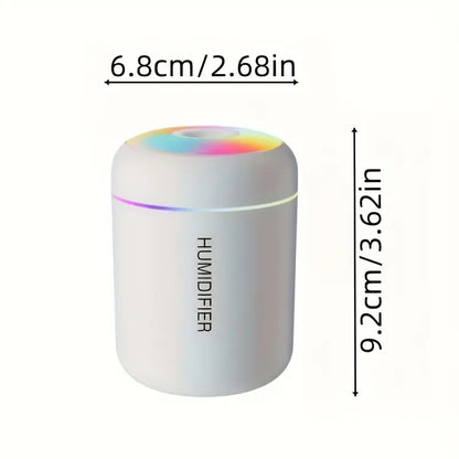 LumaHaus™ Mini USB Humidifier & Colorful Night Light Diffuser (180ml)