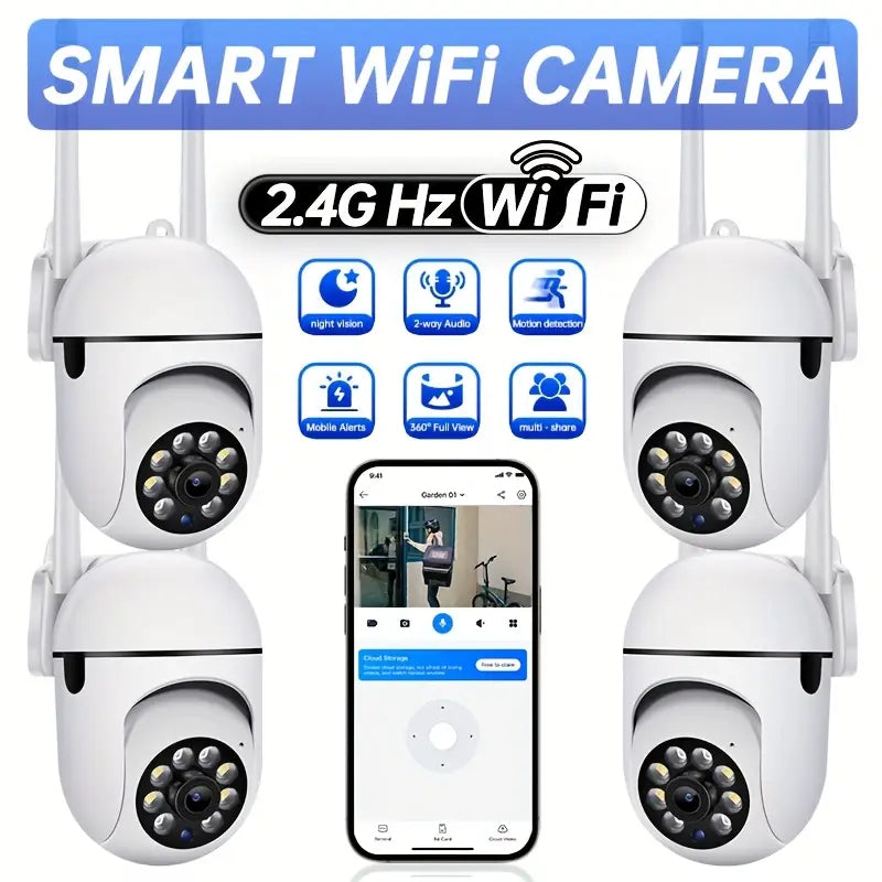 LumaHaus™ JOOAN Panoramic WiFi Security Camera (1080P HD)