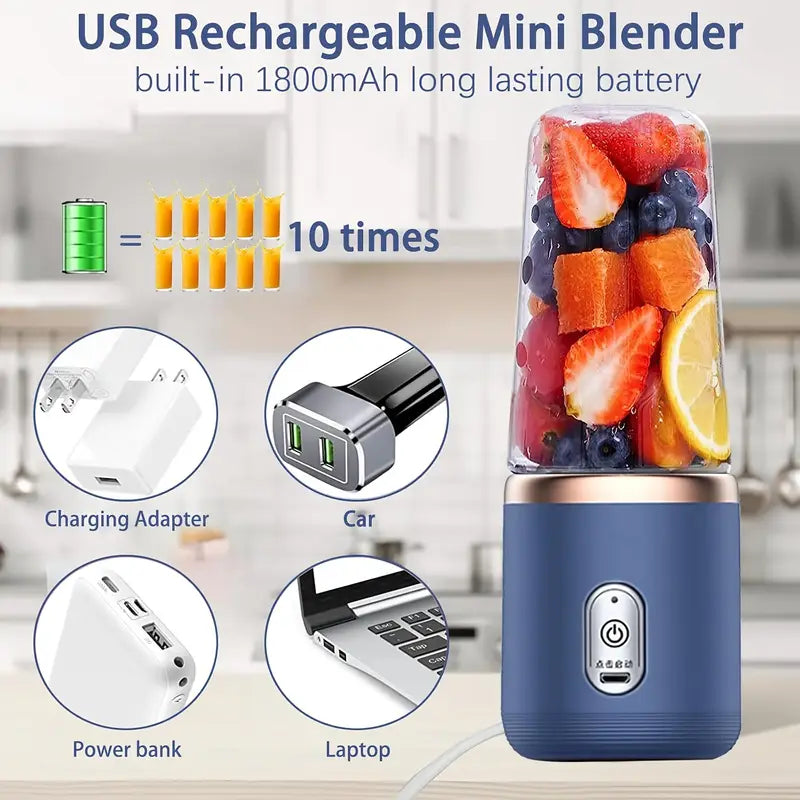 LumaHaus™ Portable USB Rechargeable Blender (1500mAh)
