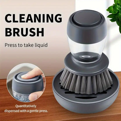LumaHaus™ Durable Cleaning Brush with Built-In Soap Dispenser